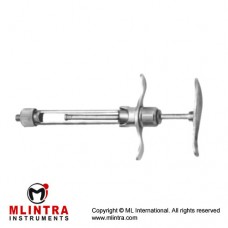 Dental Aspirating Syringe Brass - Chrome Plated,